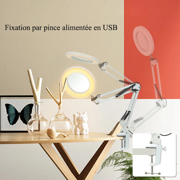 Lampe Loupe LED Articulée