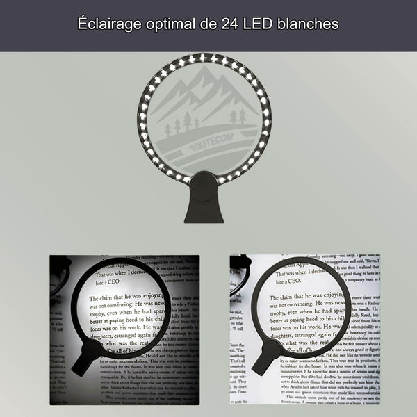 Loupe grossissante LED pour DMLA